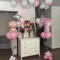 "It's a Girl" Pink & White Baby Shower Room Decoration Set