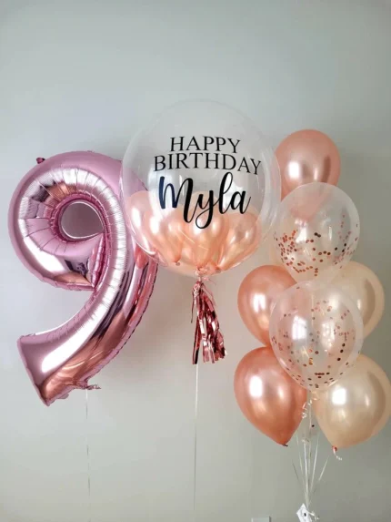 Rose Gold Balloon Bouquet