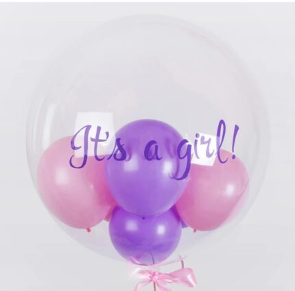 It's A Girl! Bubble Balloon