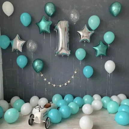 1 Year Old Girl Birthday Balloon Set