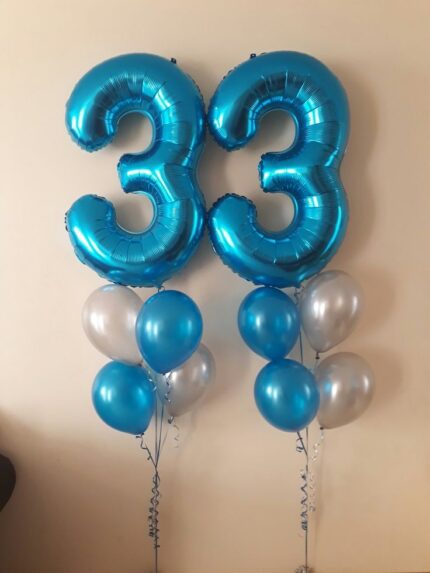 33th Birthday Balloons Bouquets