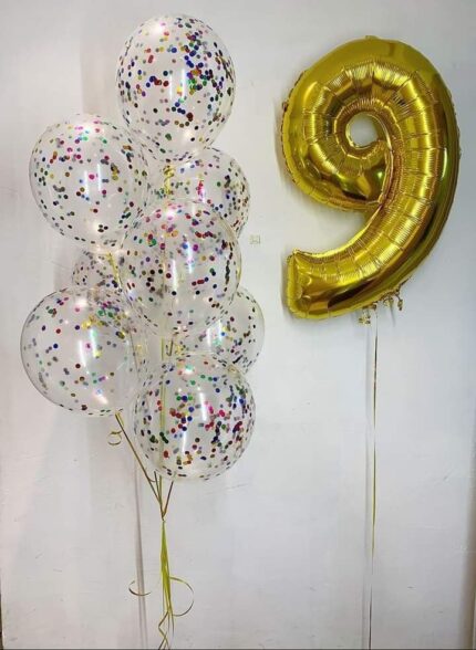 9th-anniversary balloons