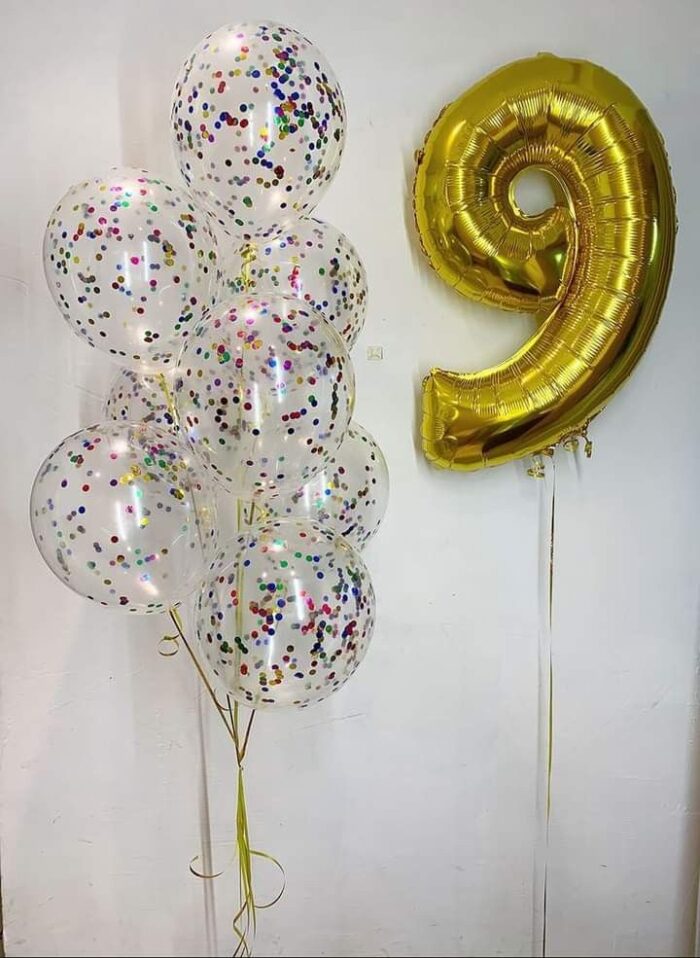 9th-anniversary balloons