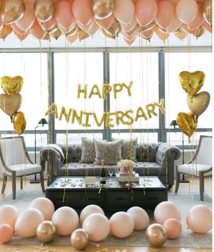 Anniversary Balloons Setup