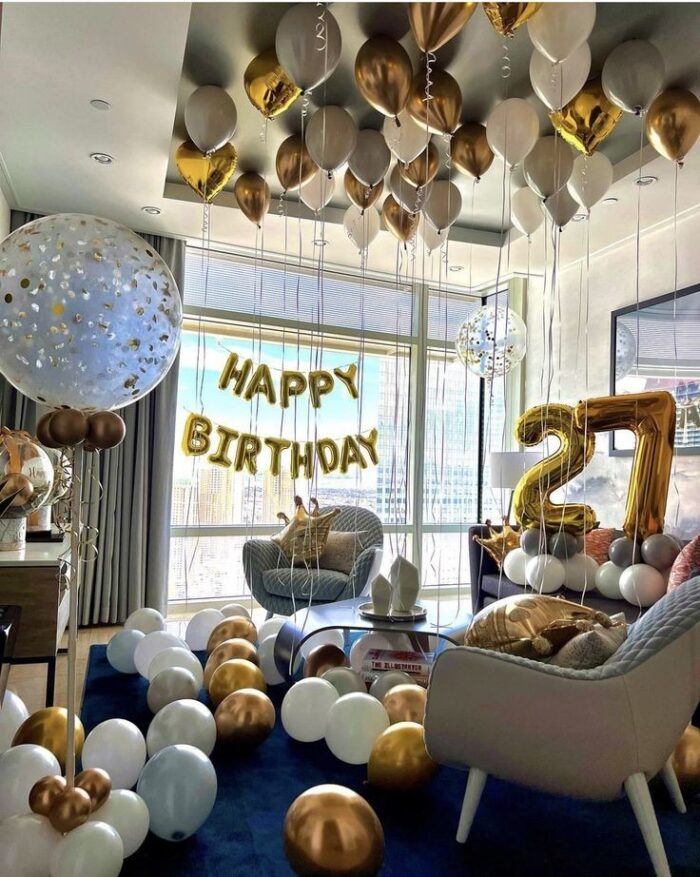 Happy Birthday Balloons Room Decor