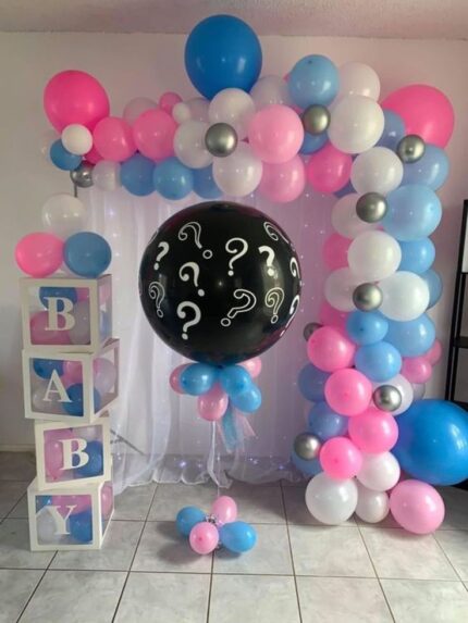 Gender Reveal Setup Balloons