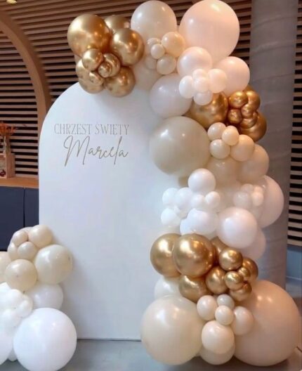 Garland Pink Balloons Setup backdrop